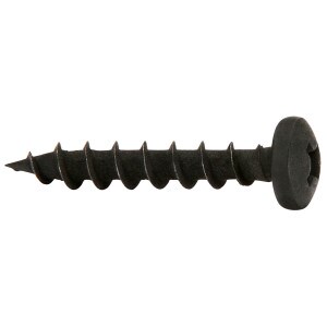 Main product image for #8 x 1" Deep Thread Pan Head Screws Black 100 Pcs. 081-425